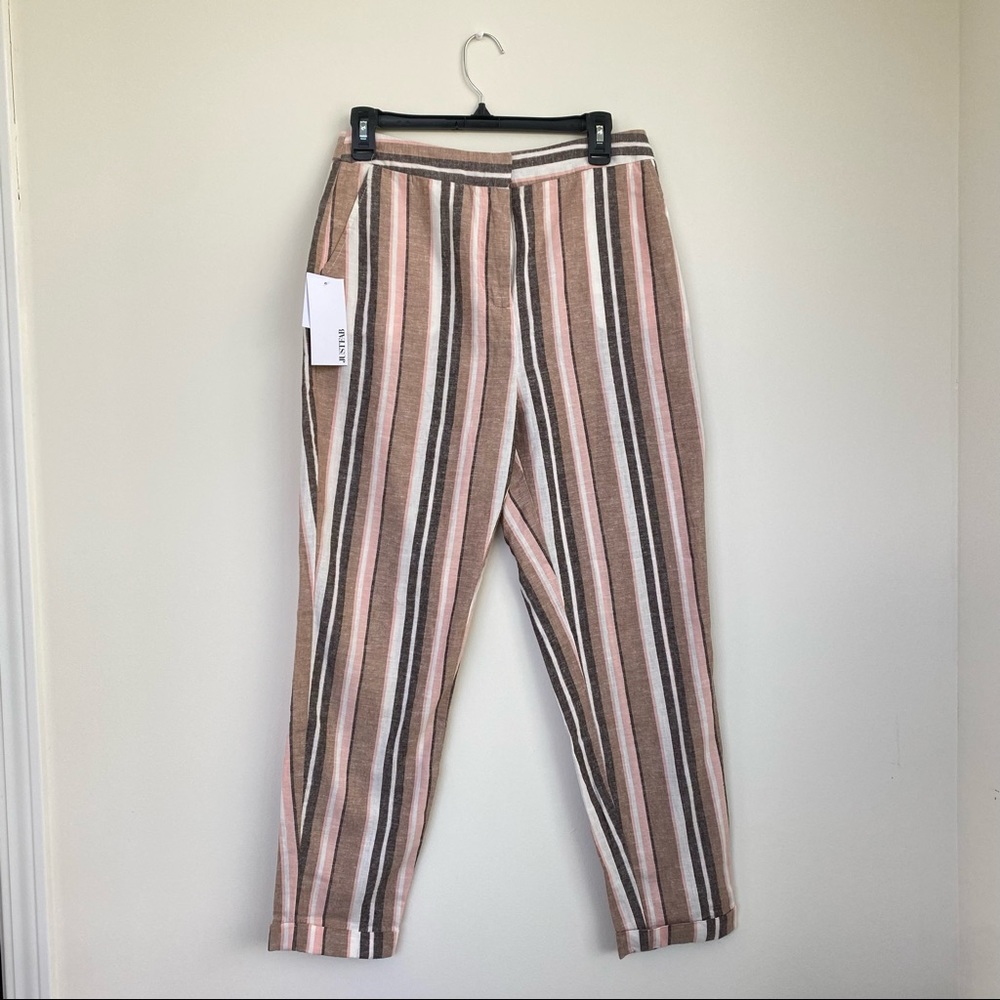 Slim crop Linen Trousers - M size from Just Fab